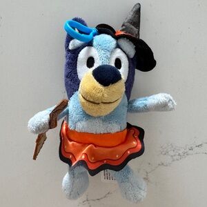 Bluey Witch Plush Halloween Backpack Clip, 6.5" x 3